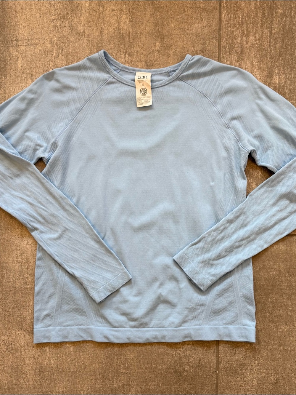 Athleta Light Blue Long Sleeve Tee for Kids